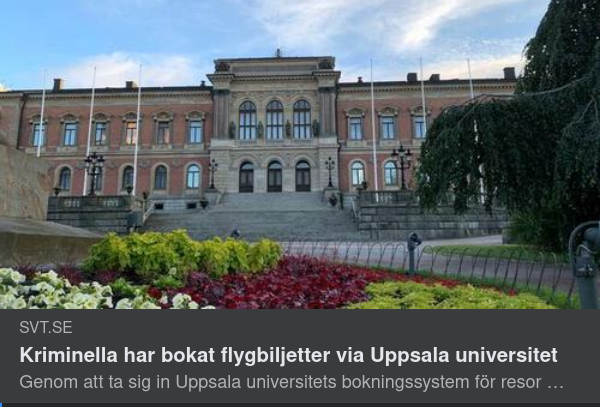 Kriminell Flygbiljettsbokning