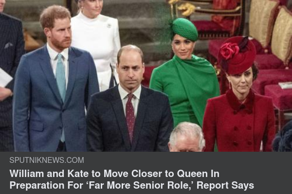 William, Kate & Drottningen