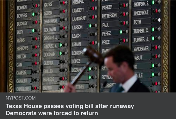 Rymlingar Tillbaka För Texasröstning