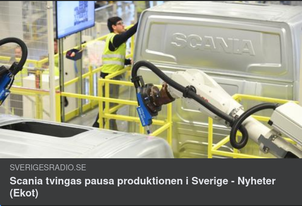 Svensk Scaniaproduktionspaus