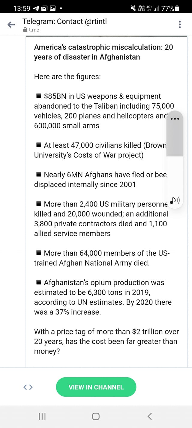 Amerikansk Afghankostnad