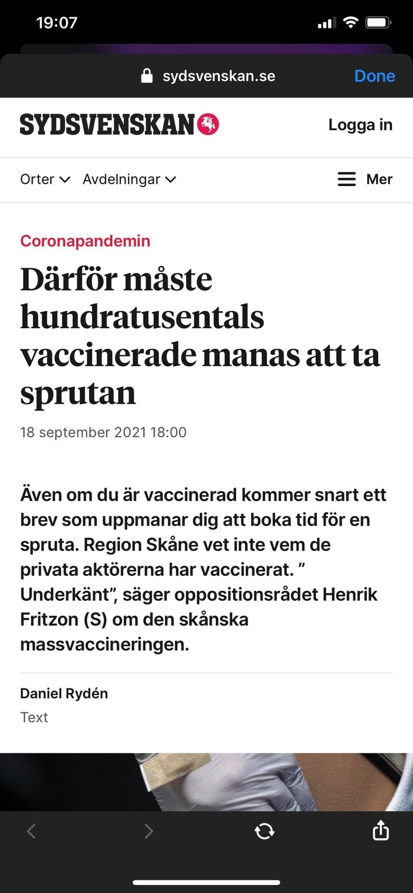 Privat Vaccinovetande Region