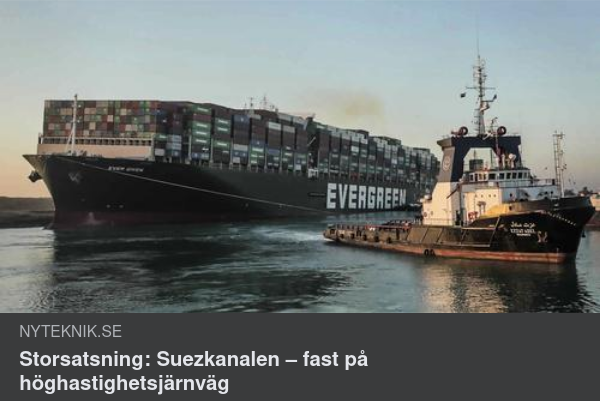 Höghastighetsjärnväg I Suez