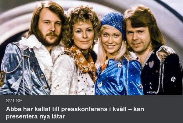 Nytt Från ABBA?