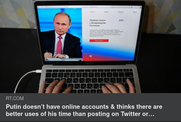 Putin & Sociala Medier