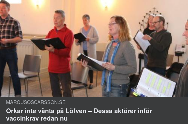 Otåliga Vaccinpassförespråkare