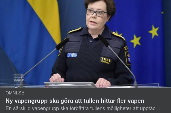Ny Vapenfinnargrupp Hos Tullen