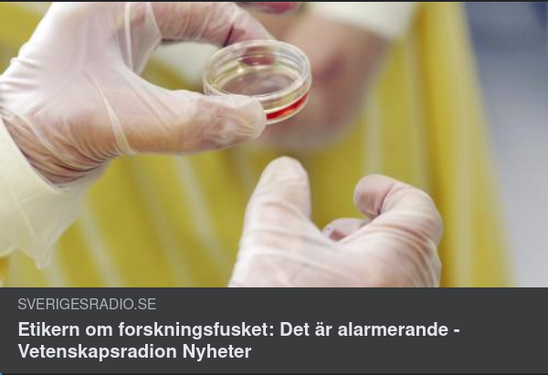 Alarmerande Forskningsfusk