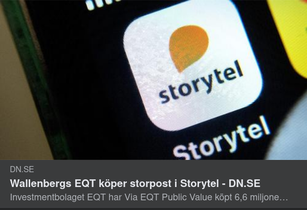 Wallenberg Handlar Ljudboksföretagsaktier