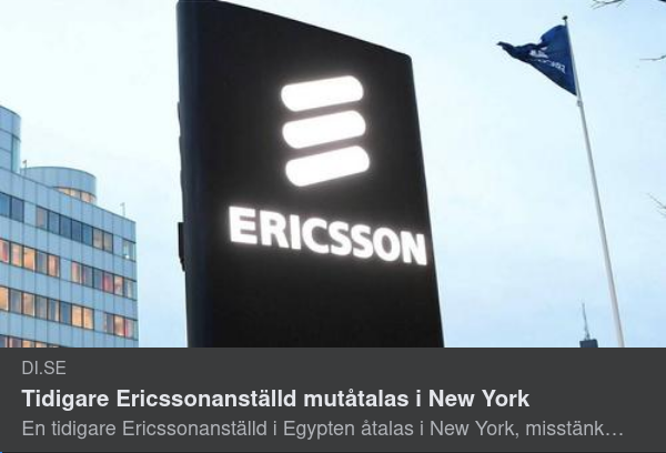 Mutåtal För Tidigare Ericssonanställd