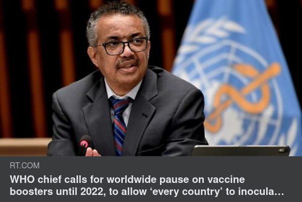 Tedros Vill Ha Global Vaccinboosterpaus
