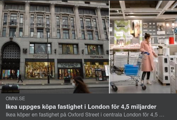 IKEA Köper London-Fastighet