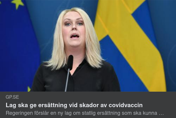 Lagstadgad Covidvaccinskadeersättning