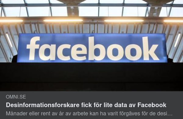 Dataunderskott För Desinformationsforskare