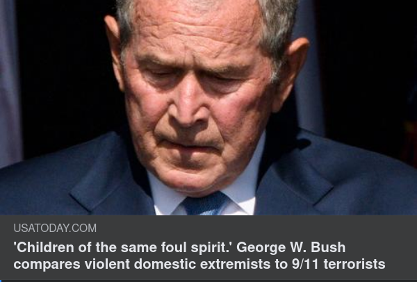 Terroristjämförande Bush