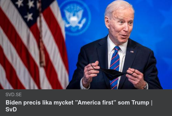 SvD, Biden & Trump