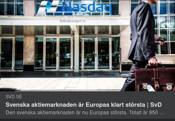 Stockholmsbörsen Störst