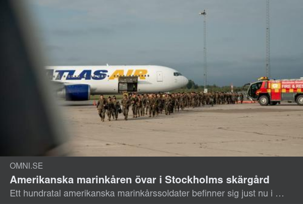 Amerikanska Marinkåren I Stockholms Skärgård