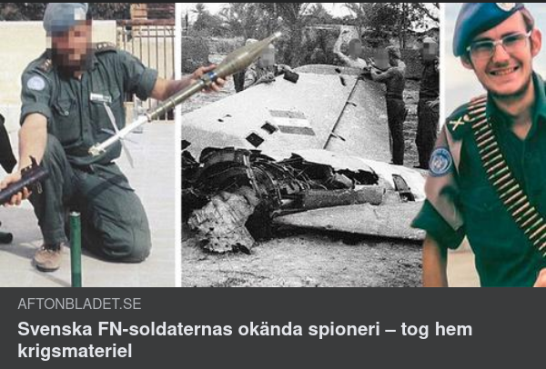 Spionerande Svenska FN-Soldater