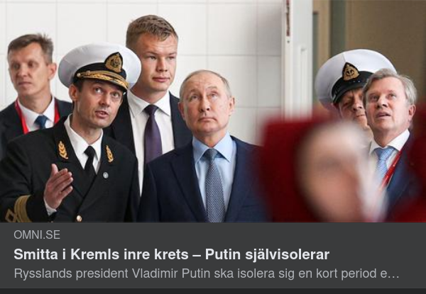 Vaccinerad & Självisolerad Putin