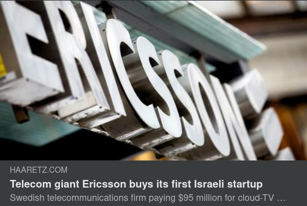 Ericssons Första Startupköp I Israel