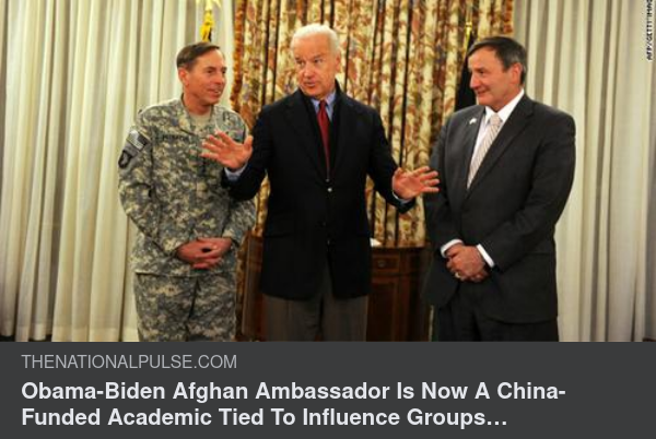 Från Amerikansk Afghanistanambassadör Till Kinesfinansierad Akademiker