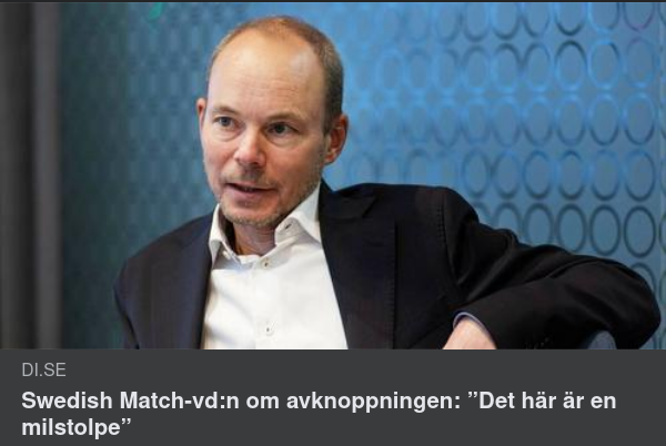 Avknoppande Swedish Match