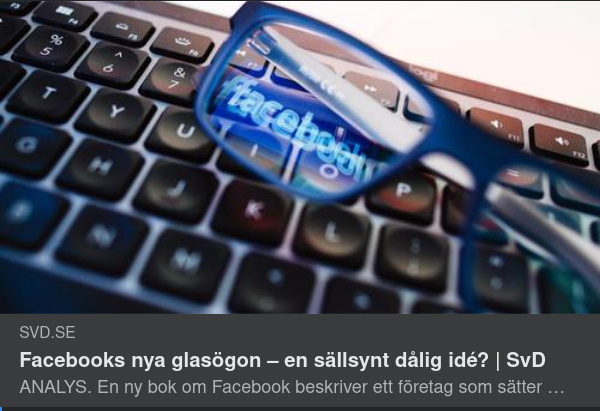 Opopulära FB-Glasögon I SvD