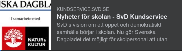 SvD I Skolningen