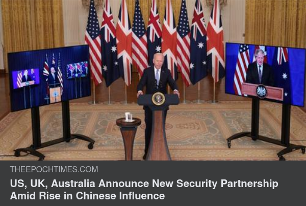 Säkerhetsalliansen AUKUS Bildad