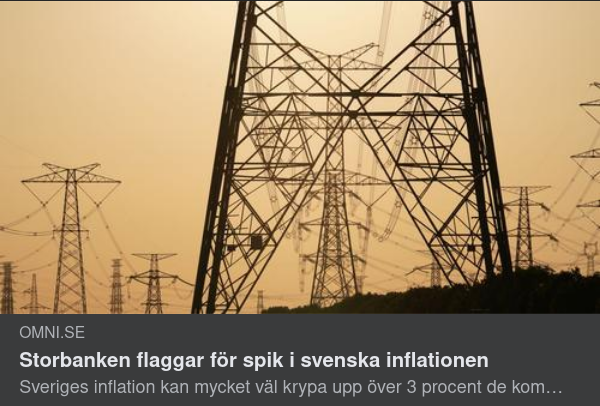 Elpriser & Svensk Inflation