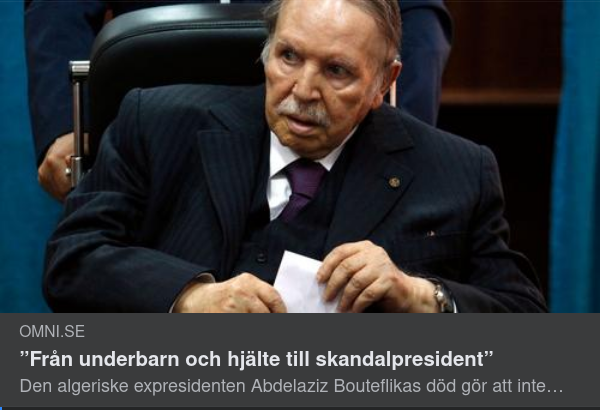 Dödsrunor Över Algeriets Ex-President