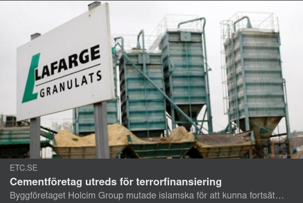 Terrorfinansierande Cementbolag