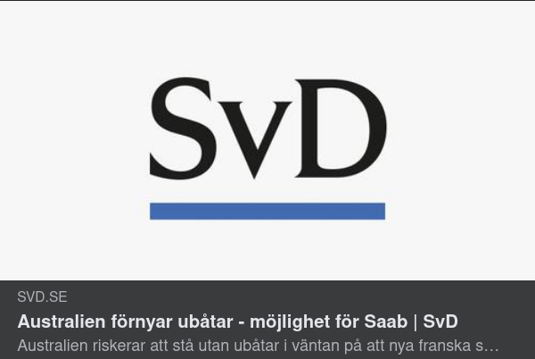 Australienska U-Båtar & SAAB