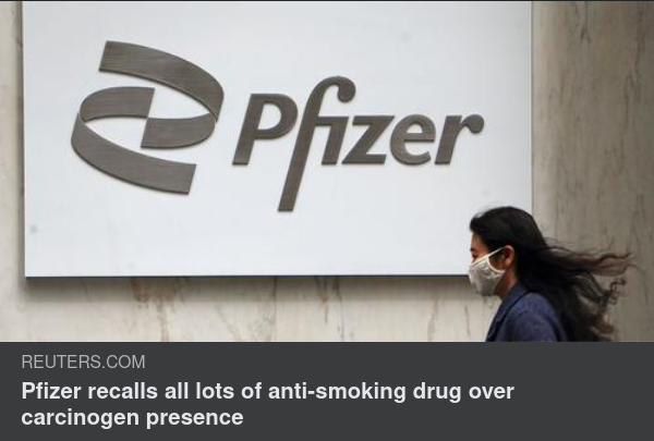 Återkallad Antirökningsdrog