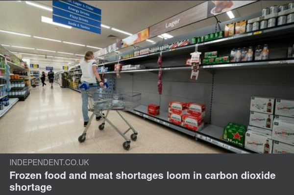 Köttig Koldioxidbristkonsekvens