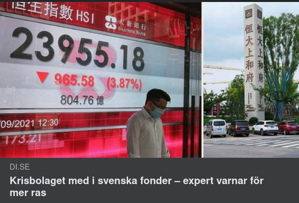 Svenska Aktiefonders Innehav I Evergrande