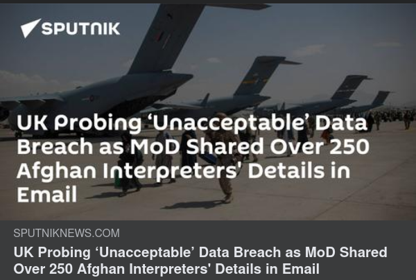 Skyddsbehövande Afghanska Tolkar