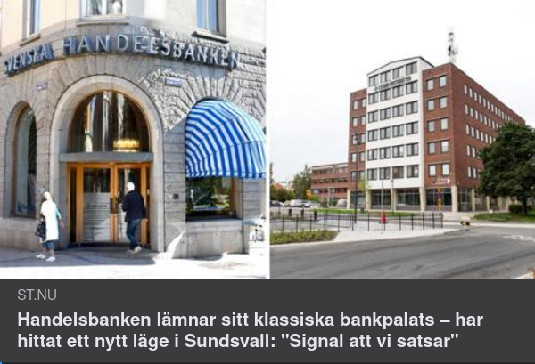 Handelsbanken I Sundsvall Byter Lokal