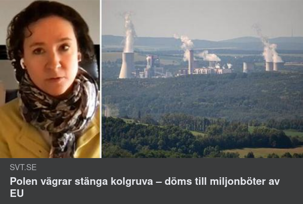 EU Bötfäller Polen För Kolgruva