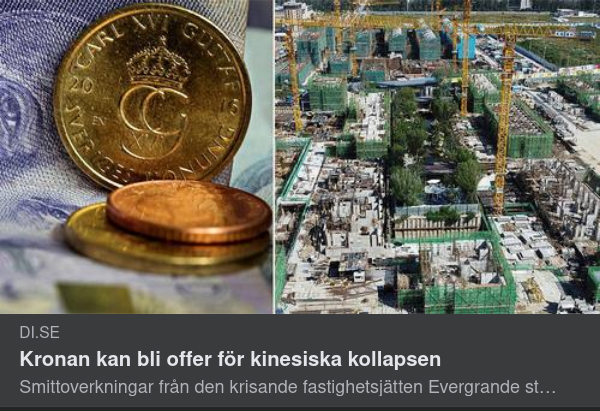 Kinesisk Kollaps & Svenska Kronan