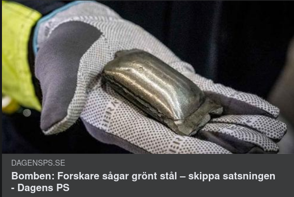 Grönt Stål Klimatsågat