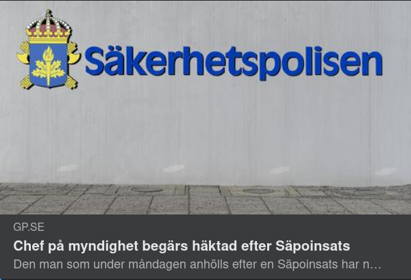 Spionhäktad Myndighetschef