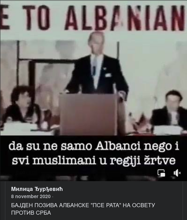Biden När Det Begav Sig I Albanien