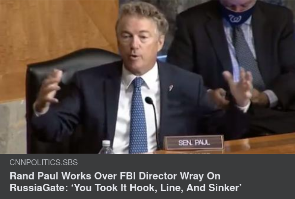 Rand Paul Adresserar Wray I Senatsförhör