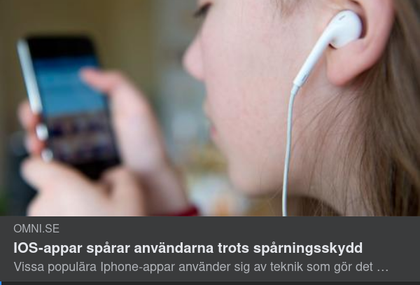 Spårningsvänliga Appar