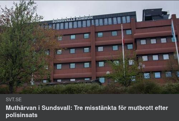 Mutbrottsmisstänkta I Sundsvall