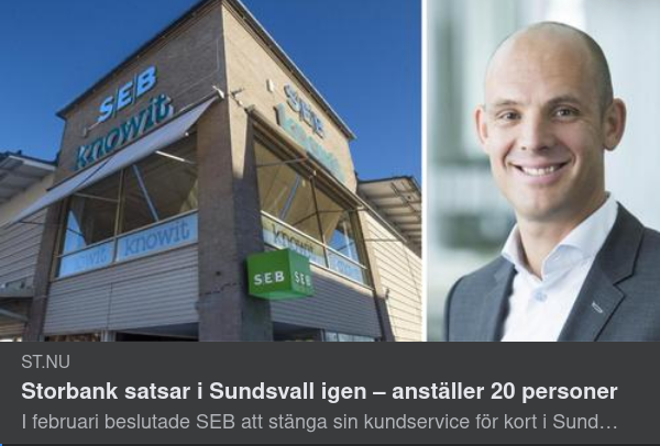 Sundsvallssatsande Storbank Åter