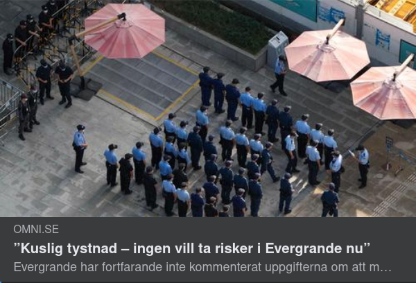Kinesisk Evergrande-Tystnad