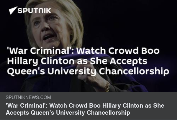 Impopulär Hillary I London